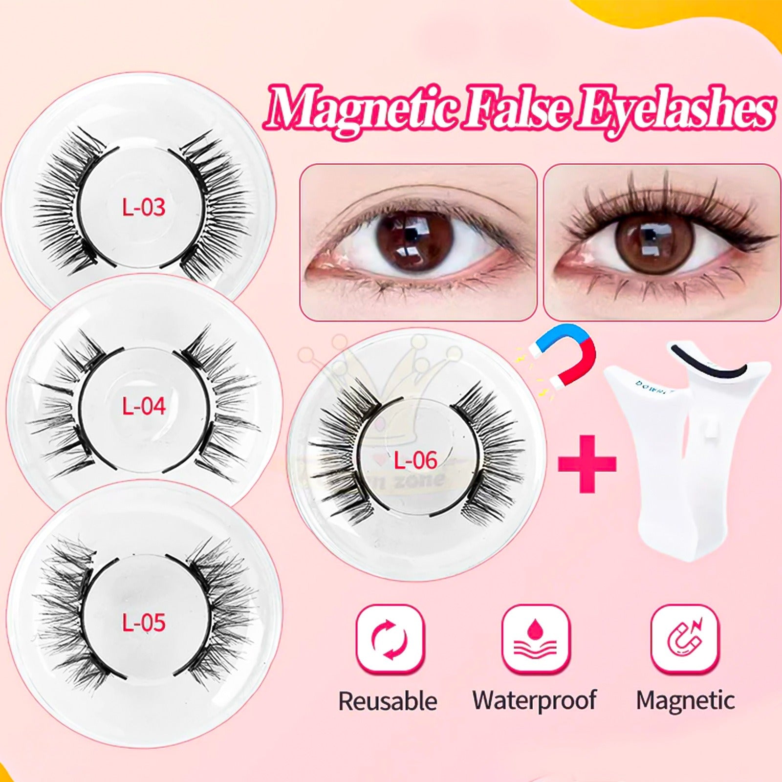 Best-selling Thick-style False Eyelashes 60P