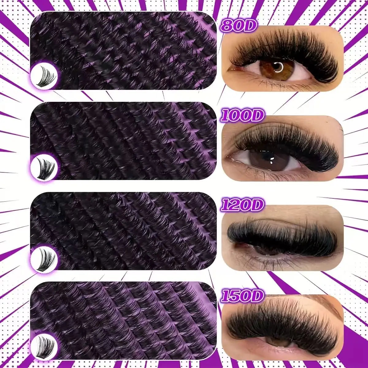 Soft Glam Lash Clusters Kit