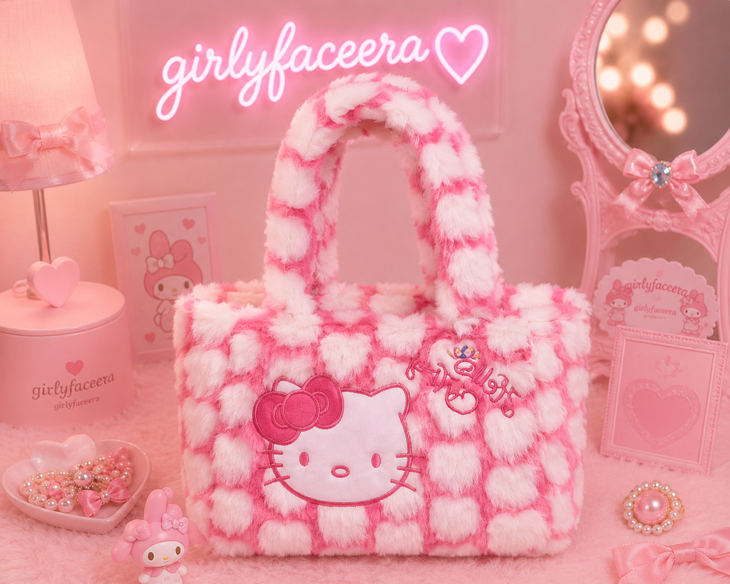 Sac à main en peluche Hello Kitty