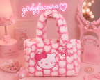 Sac à main en peluche Hello Kitty