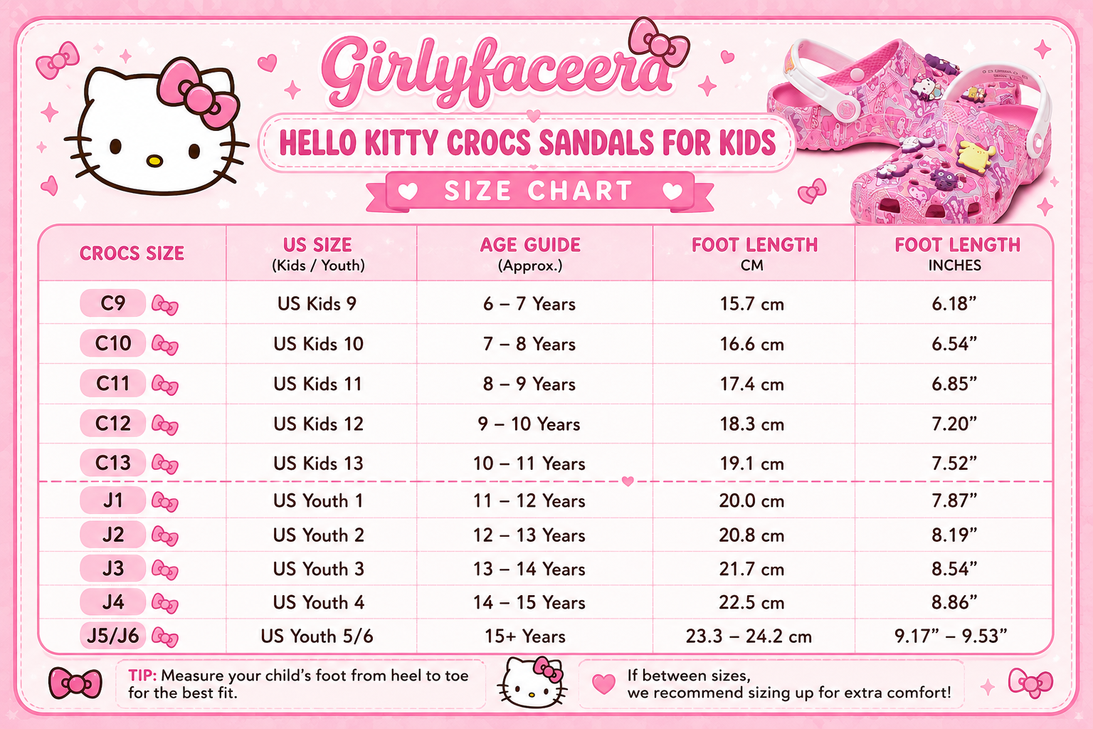 Hello Kitty Crocs for Kids
