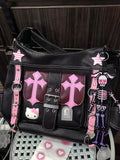 Y2K Cool Girl Handbag with Kitty Cat Design
