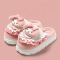 Hello Kitty and Melody Soft Plush Slippers